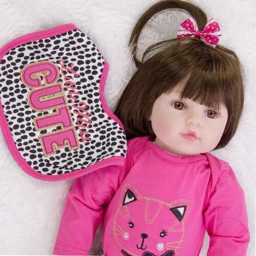 Boneca reborn girl baby toddler alive doll big 60cm silicone vinyl reborn babies dolls lol toys gift for child