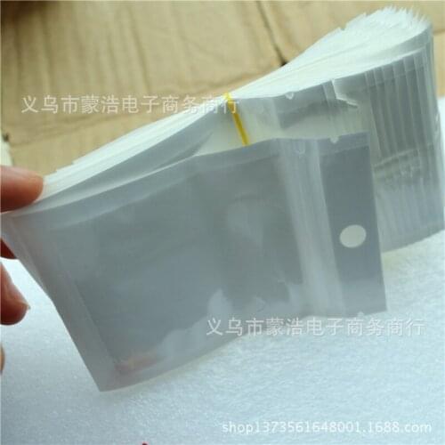 Many Size Top Quality White / Clear Self Seal Zipper Plastic Retail Packaging Bag, Ziplock Zip Lock Bag Retail Package Hang Hole