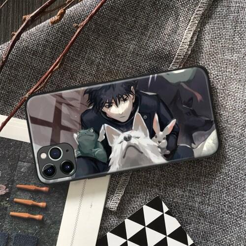 Megumi Fushiguro Jujutsu Kaisen Anime Soft Silicon Glass Phone Case for IPhone SE 6s 7 8 Plus X Xr Xs 11 12 Mini Pro Max Samsung