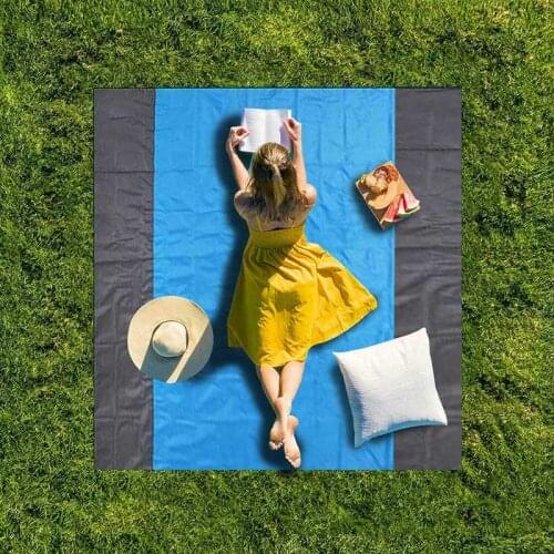 NEW 210x200cm Sand Free Beach Mat Outdoor Picnic Blanket Rug Mattress Pad Cotton Dacron