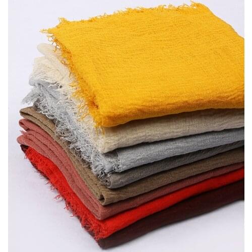 Wholesale price women muslim crinkle hijab scarf femme 10pc/lot cotton headscarf islamic hijab shawls and wraps