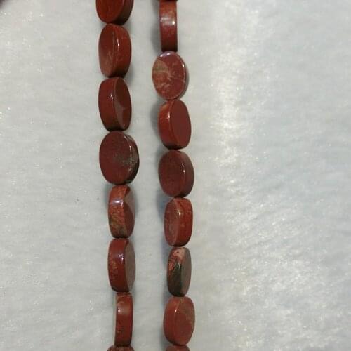 Wholesale 168pcs Oval Shape Rainbow Red Stone Natural Stone Loose Bead Accessories Jewelry Making Earring Bracelet Necklace Free