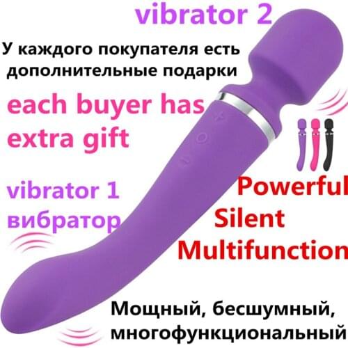 10 Speeds Sex Product Rechargeable magic wand vibrator Body neck massage G-spot AV wand massager vibrators Sex toys For Women