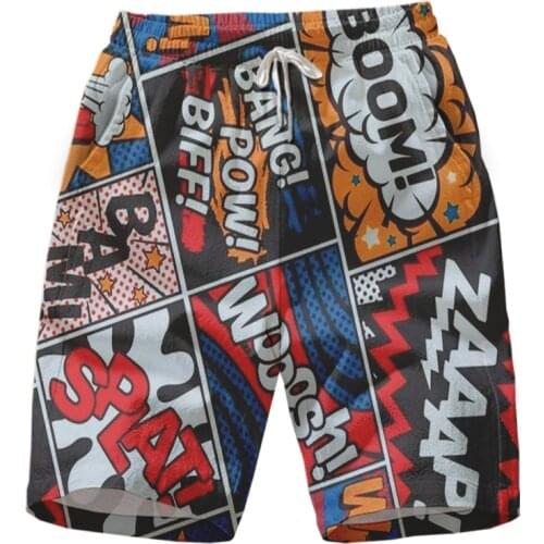 Support for one customization Casual Comic Printed Man Shorts