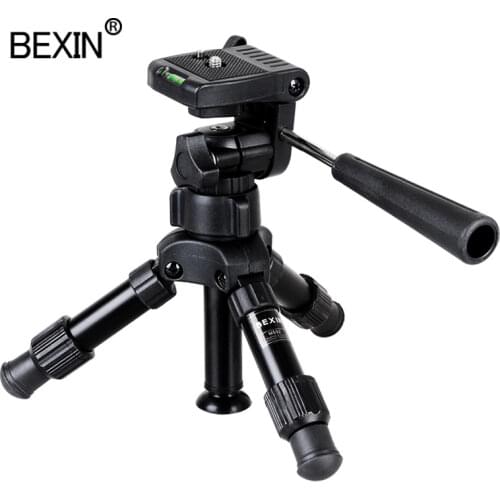 Professional Photography Travel portable compact lightweight Mini Tripod camera Stand with Pan Head for DSLR slr Camera phone