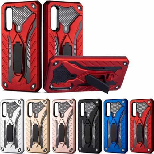 Shockproof Armor Case For Xiaomi Mi A3 CC9E Rubber Silicone Hard PC Stand Phone Cover For Mi A3 Lite CC9 Rugged Shell Fundas
