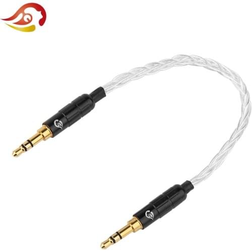 QYFANG Jack 3.5 Audio Cable 3.5mm Speaker Wire Aux Cable Car Headphone Braided Line Male to Male Stereo Audio Gold Plated Cord