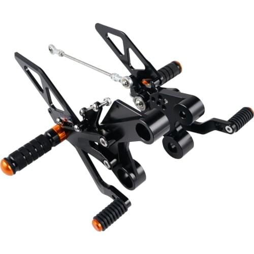 Adjustable Rearsets Foot Pegs Rest Pedal for KTM 790 Duke 2018-2020 2019 Rear Set Footpegs Footrest Orange Black Motorcycle Part