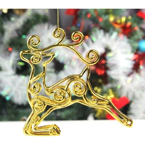 Christmas ornaments Christmas pendants Window decoration Christmas deer Hollow deer ornaments Pendant ornaments Holiday gifts