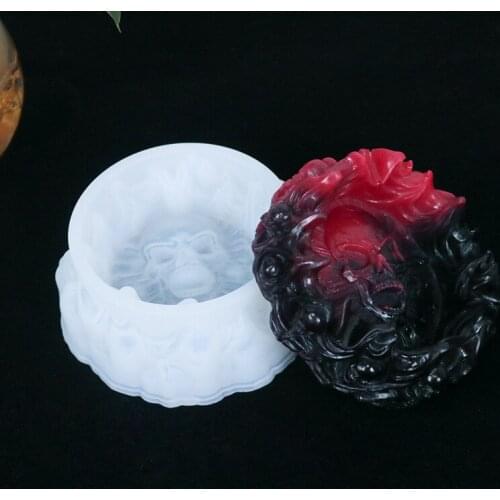 DIY Resin Crystal Epoxy Ashtray Mold New Skull Ashtray Mold High Mirror Handmade Jewelry Making Accessories