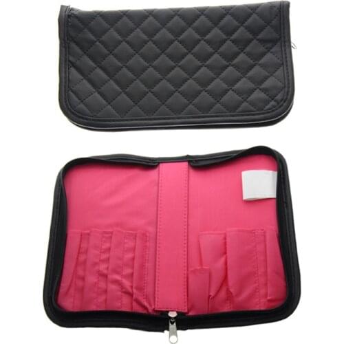 22*11.7cm Size Suit For 8Pcs Makeup Brushes Best Cheap Travel Professional Large Cosmetic Make Up Brush Bag And Case