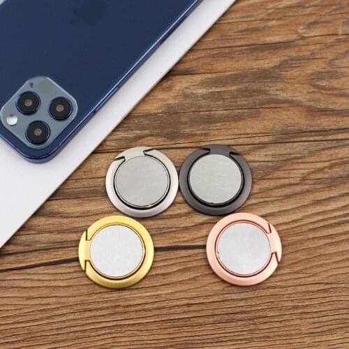 Ultra-thin Stent Accessories Finger Ring Holder Stand For Xiaomi Samsung 360 Degree Thin Mobile Phone Ring Holder For iPhone 12
