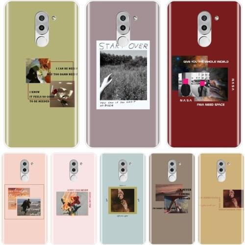 Back Cover For Huawei Honor 4C 5C 6A 6C Pro Silicone Pink Art Aesthetic Flower Red Phone Case For Huawei Honor 6 5A 4X 5X 6X