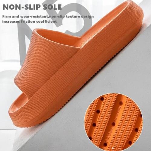 2021 Summer Beach Anti-slip Women Slippers Thick Platform Eva Soft Sole Slide Sandals Leisure Ladies Indoor Bathroom Shoes