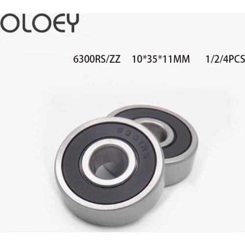 1/2/4PCS 6300-2RS ZZ Excellent Ball Bearing 10x35x11 mm Deep Groove Ball Bearing High Quality 6300RS ZZ Factory Price