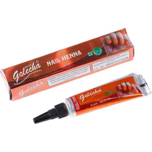 1 Piece Indian GOLECHA Henna Paste Body Art,Mehndi Colored Henna Muslim Nail Polish Paste Cones For Islamic Natural Nail Art