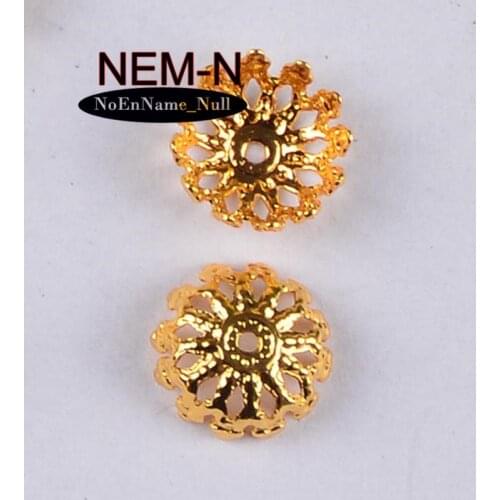 20pcs ZHU RU 8.5*3.5mm Hemispherical container Bead cap receptacle flower leaves leaf Findings For DIY Jewelry Making