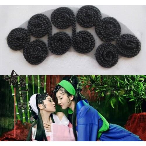 25x12cm Synthetic Fiber Chinese Style Headdress Womens Hair Accessory Ancient hair bangs opera performance photography wear