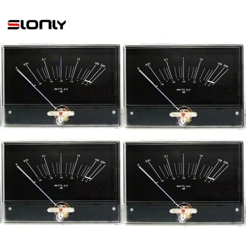 4pcs ONKYO M-5000R HI-FI Audio VU Meter Amplifier Power Discharge Flat HIFI Level Panel DB Head Meter