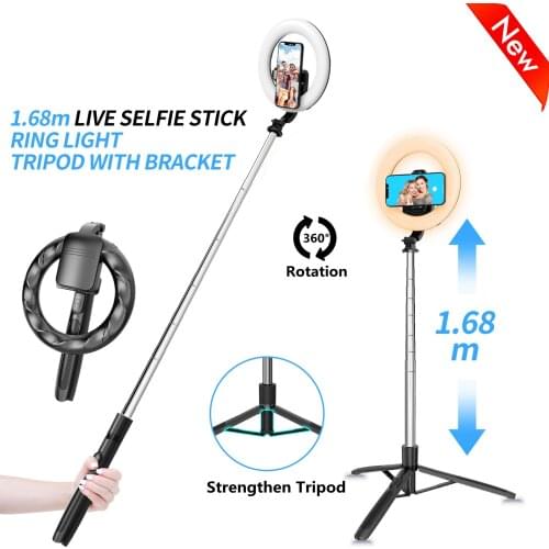 4 in 1 New LED Ring Light Photographic Selfie Ring Lighting with Stand for Smartphone Youtube Video Studio Tripod Ring Light