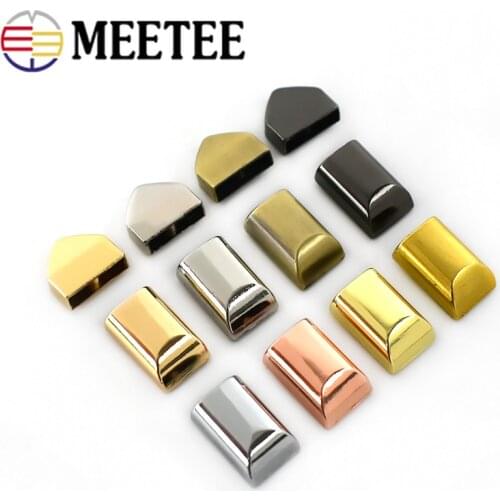 40Pcs Bag Metal Zipper Decoration End Clips Buckles Rope Cord Stopper Screws Handbag Straps Tail Clasp DIY Hardware Accessories