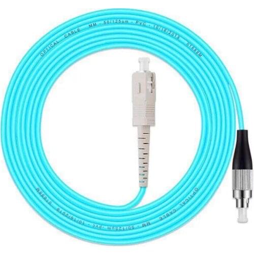 5PCS/lot SC/UPC-FC/UPC Fiber Optic Patch Cord MultiMode OM3 Optical Cable MM Multimode Duplex Fiber Optic Jumper Patch Cord FTTH