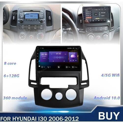 9 Inch 128G Android Car Stereo Radio For Hyundai i30 2006 2007 2008-2012 Car Multimedia Player GPS Navigation Touch Screen 2Din