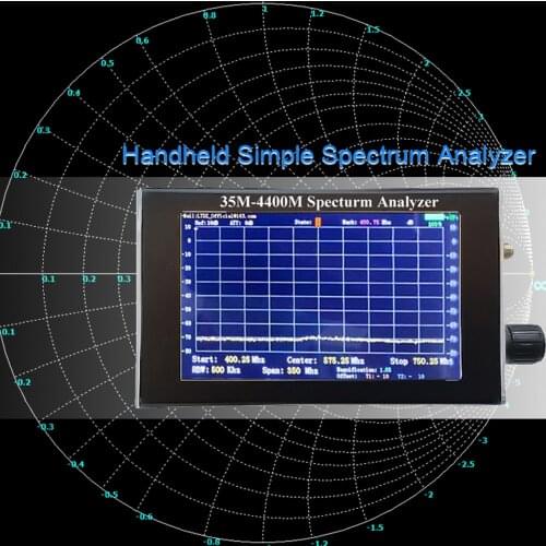 Spectrum Analyzer 35M-4400M 4.3 Inch LCD Screen Professional Simple Spectrum Analyzer Adopt Stm32f407 Single-Chip Microcomputer