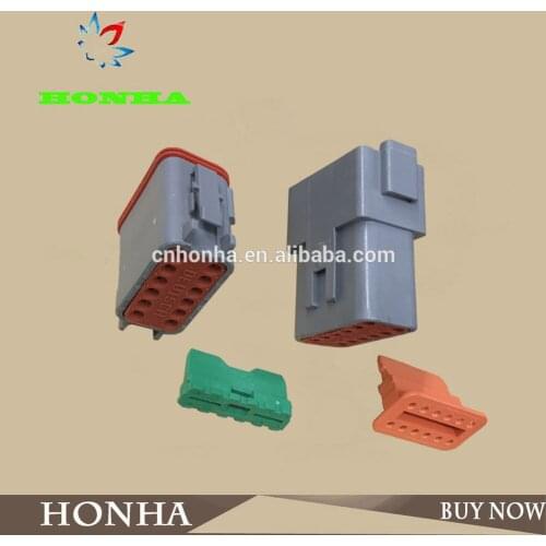 Free shipping 10 pcs Kits Twelve Pins Way DT06-12S DT04-12P Male Female Auto Connector Plug Waterproof Best Prices