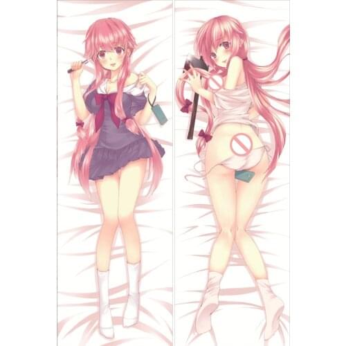 Future Diary Anime Girl Long Pillowslip Yuno Gasai Body Pillow Case Mirai Nikki Dakimakura Cover