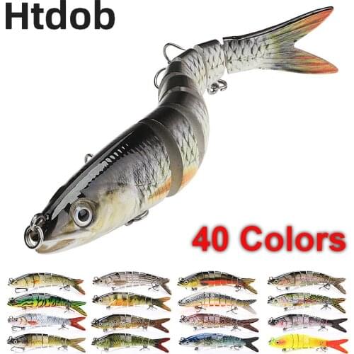 Htdob 10/14/20cm Sinking Wobblers Fishing Lures Jointed Crankbait Swimbait 8 Segment Hard Artificial Bait Fishing Tackle Lure