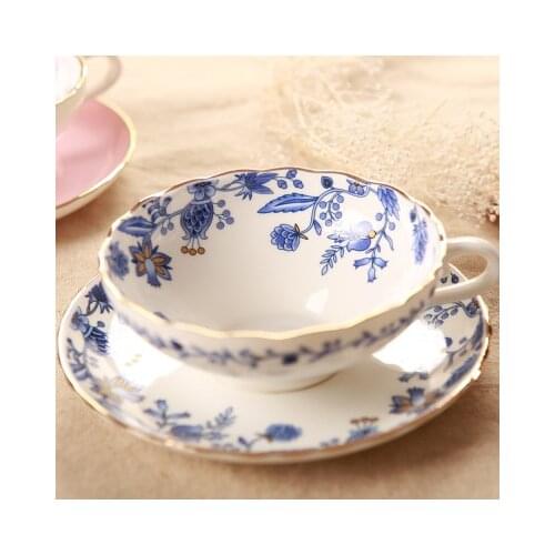 European Style Bone China Coffee Cup High Grade Afternoon Tea Cups Creative Ceramic Tea Set Coffee Cup