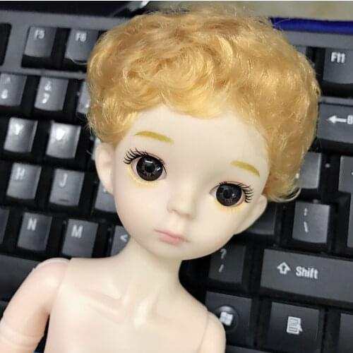 12 Inch Fat Boy Black/ Brown Hair 1/6 Bjd Joints Doll Toys for Children 28cm Boy Doll Girls Nude Body Not Include Clothes