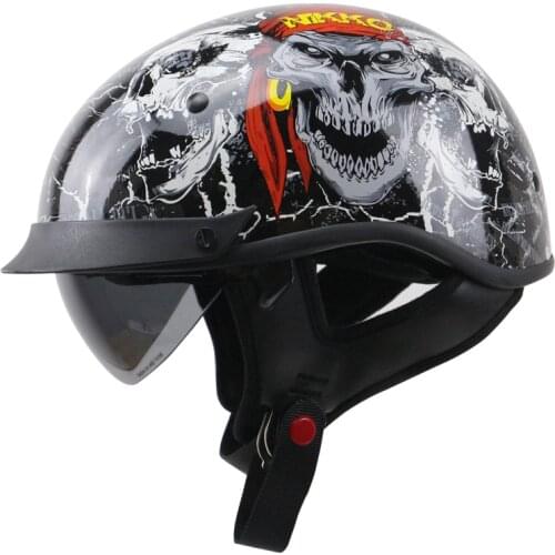 Jet Style motorcycle helmet DOT approved motorbike helmet Removable and washable liner for vintage style bike