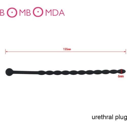 Male Urethral Plug Horse Eye Irritation Rod Silicone Urethral Stimulator Penis Plug Dilator Catheter Sound Masturbation Rod