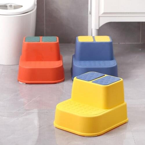 New Baby Dual Toddlers Height Versatile 2 Step Stool Design Soft-Grip Potty Training Step Stool