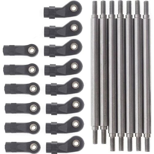 New Links Kit 7pcs 6 mm Stainless Steel Connecting Rod Spare Parts for Redcat Gen8 Redcat M4 Accessories