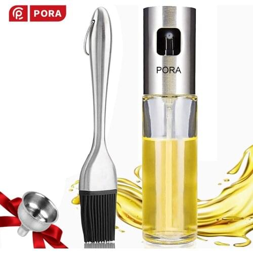 Olive Oil Spray Bottle Cooking Sets for Seasoning Kitchen/Baking/Frying/Salad/BBQ Leak-proof Refillable Dispenser Oil Sprayer
