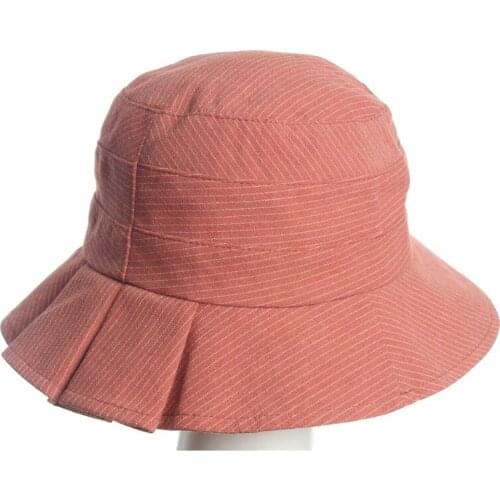 2019 New product panama Bucket hat Spring New product Flat Swallow tail Bucket hat for woman Summer Sunscreen Cotton Caps Modis
