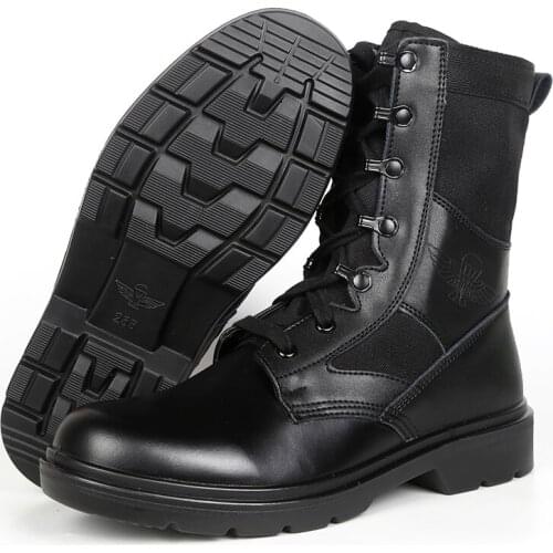 Paratrooper Ultralight Aviation Training Shoes Mens Combat Leather Outdoor Airborne Soldiers Combat Boots Training Shoes
