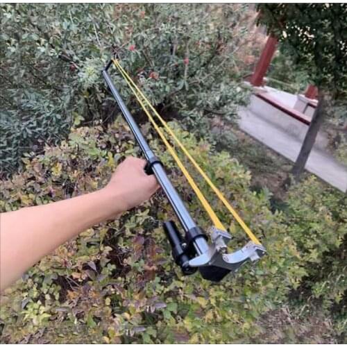 Telescopic Slingshot Straight Rod High Power Red/Green Laser Stainless Steel Bow Catapult Outdoor Professional Shooting Hunting
