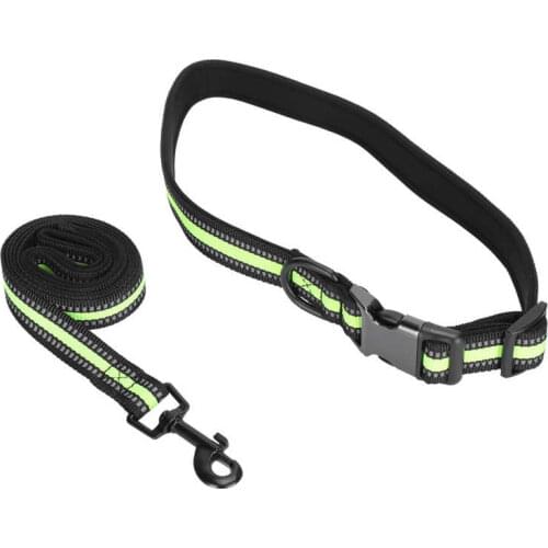 Puppy Dog Harness Leash Pendant Adjustable Reflective Dog Collar Pet Dog Collar Lead Traction Rope Accessory Set