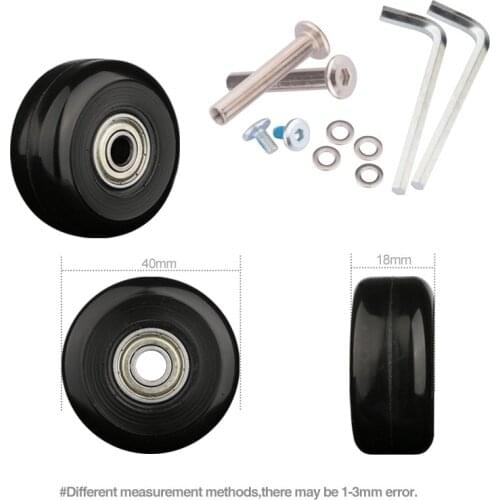 Luggage universal wheel accessories wheel aviation luggage wheel roller mute wheel repair shock absorption 18 inch 30 inch