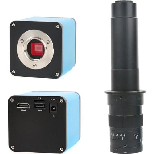 Mouse control 180X 300X C-mount lens 1080P 60FPS SONY Sensor IXM290 HDMI Video Industry Microscope Camera System for SMT PCB