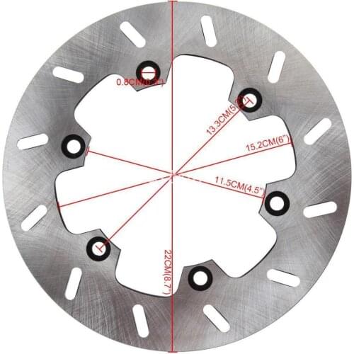 Motorcycle Rear Brake Steel Disc For Yamaha WR YZ DT HRD 125 200 250 400 600 TT 250 600 R TT250R TT600R