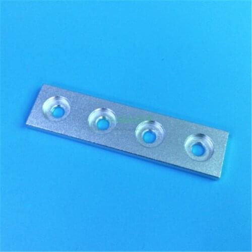1pcs Black silver 4 Hole Joining Strip Plate for 3D Printer V Slot Aluminum Profile 3D printer parts