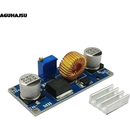 1PCS 5A XL4015 DC-DC 4-38V to 1.25-36V 24V 12V 9V 5V Step Down Adjustable Power Supply Module LED Lithium Charger With Heat Sink