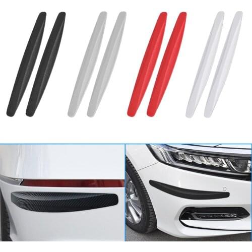 2Pcs/Set Protector Films Auto Front/Rear Bumper Anti-collision Protect Strip Anti-Scratch Strips Sticker Protector Corner Guard