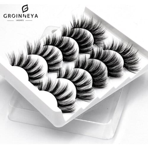 5 Pairs Lashes Mink Lashes Faux Eyelashes Mink False Eyelashes Dramatic Volume Lashes Eyelash Extension False Eyelashes