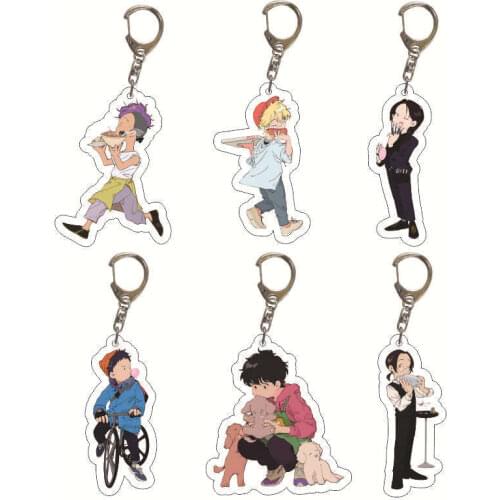 Free shipping 6 Styles Anime Banana Fish Acrylic Keychain Ash Lynx Okumura Eiji Keyring Key Chain Gift Jewelry